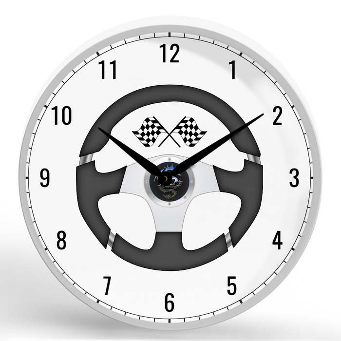 Drive <br>Round Framed Wall Clock 11.75"