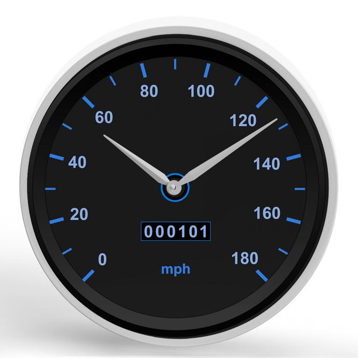 Speedometer <br>Round Framed Wall Clock 11.75"