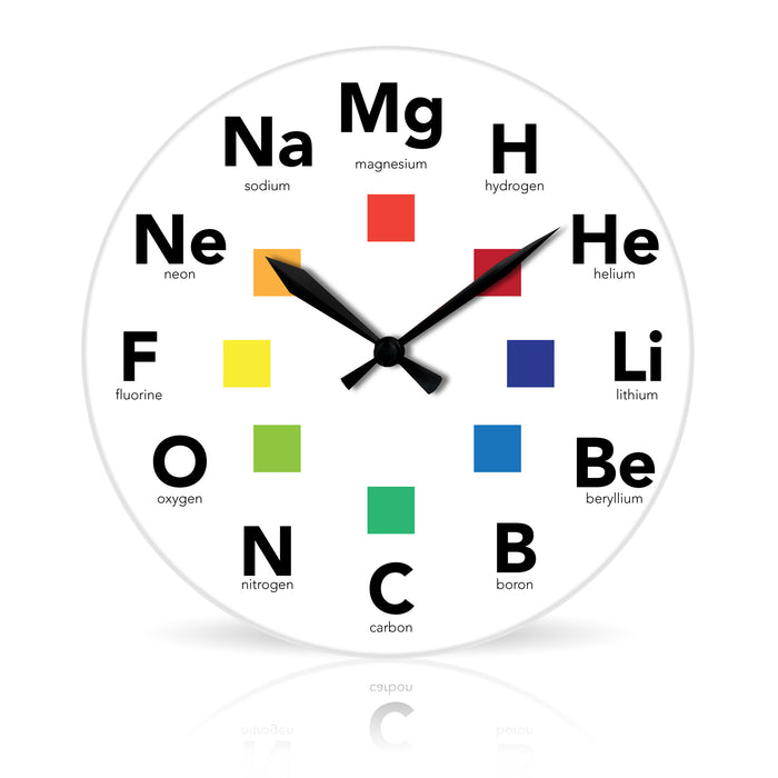 Elements <br>Round Acrylic Wall Clock 10.75"