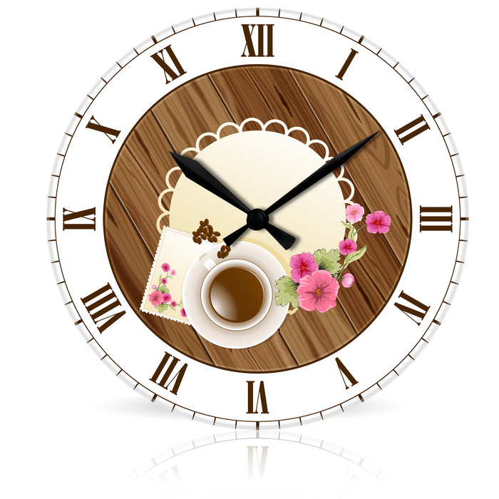 Coffee Table <br>Round Acrylic Wall Clock 10.75"