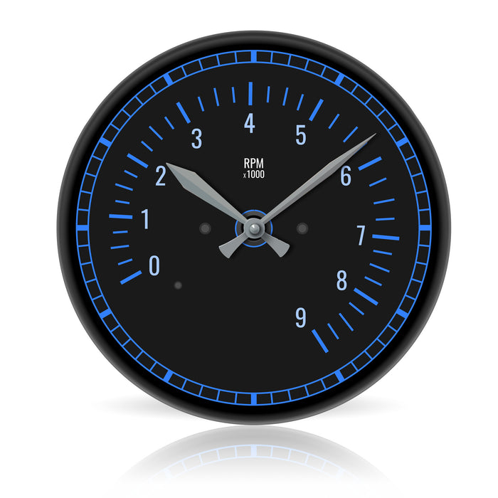 Tachometer <br>Round Acrylic Wall Clock 10.75"
